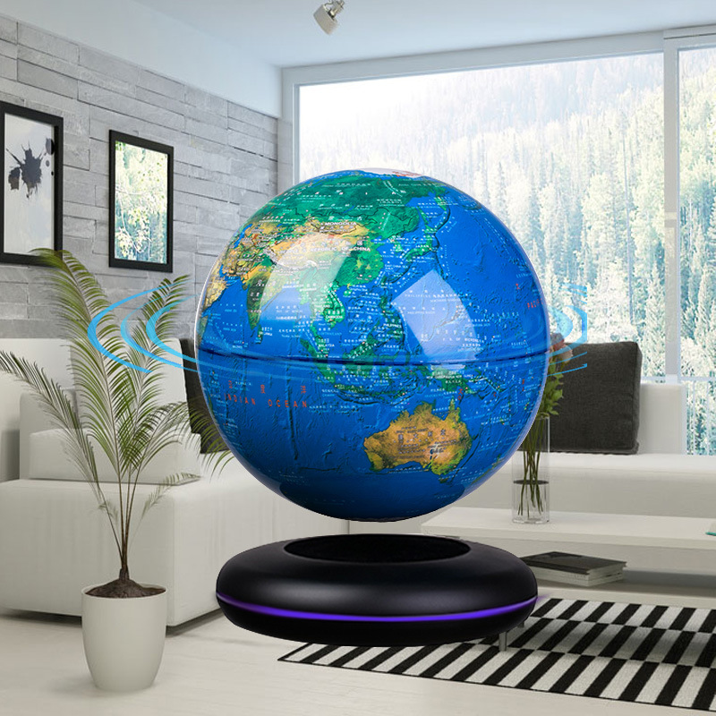Office Tech Decor - Globo terráqueo de levitación magnética de
