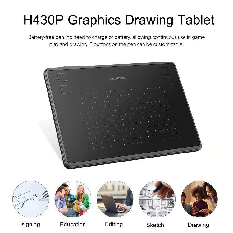 Tableta Gráfica H430P para Dis - Digital Signature Pad reseña y precio