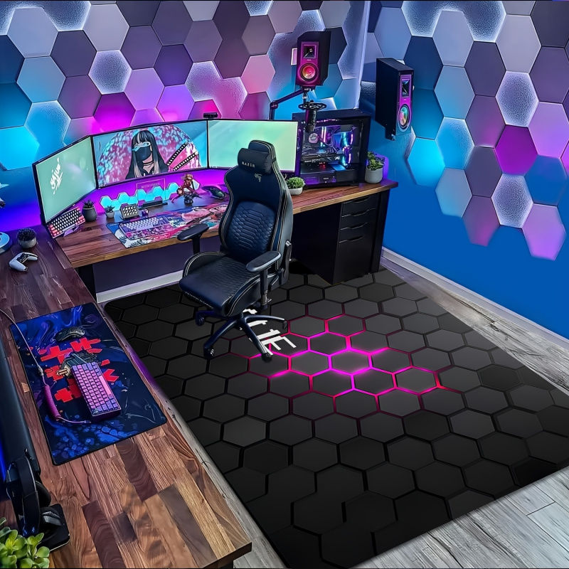 Alfombra de Estilo Tecnológico - Office Tech Decor reseña y precio