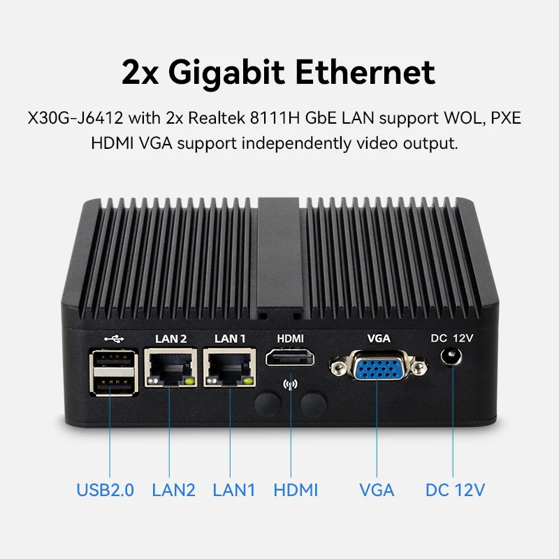Mini PC IoT Industrial sin ven - Thin Client Mini Pc reseña y precio