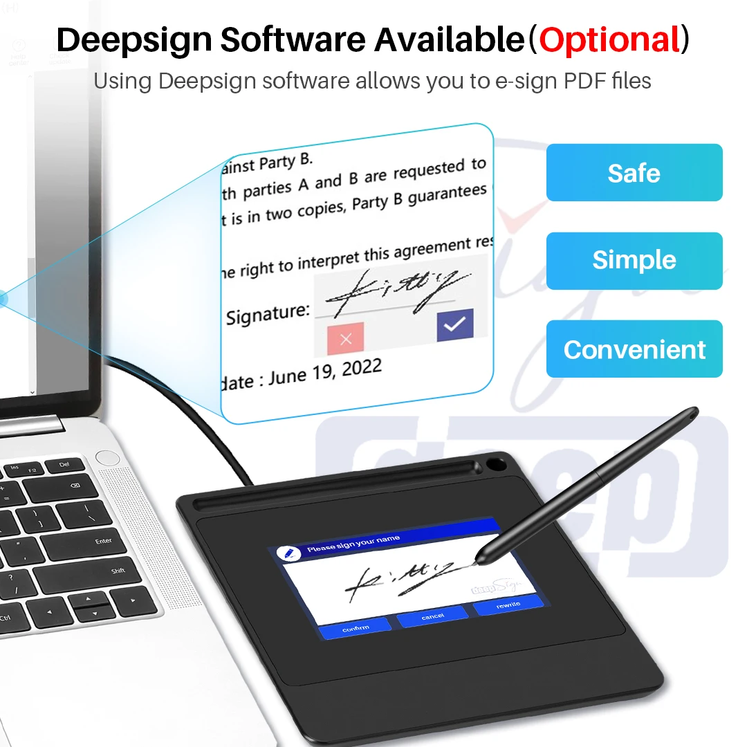 DS510 Lápiz digital electrónic - Digital Signature Pad reseña y precio