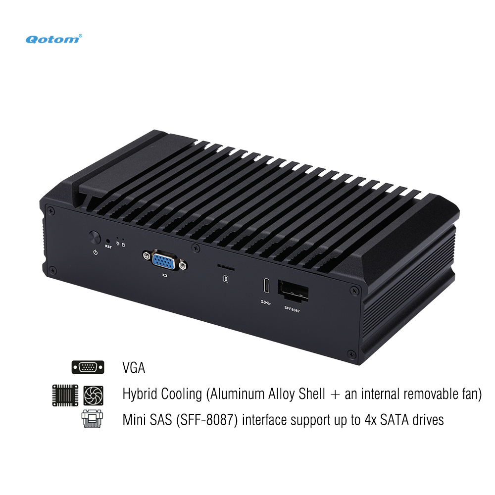 Mini PC Q20300G9 con CPU Atom  - Thin Client Mini Pc reseña y precio
