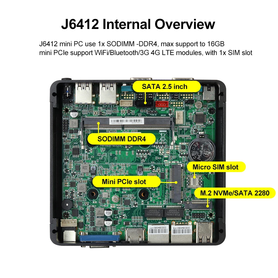XCY Mini PC Intel Celeron J641 - Thin Client Mini Pc reseña y precio