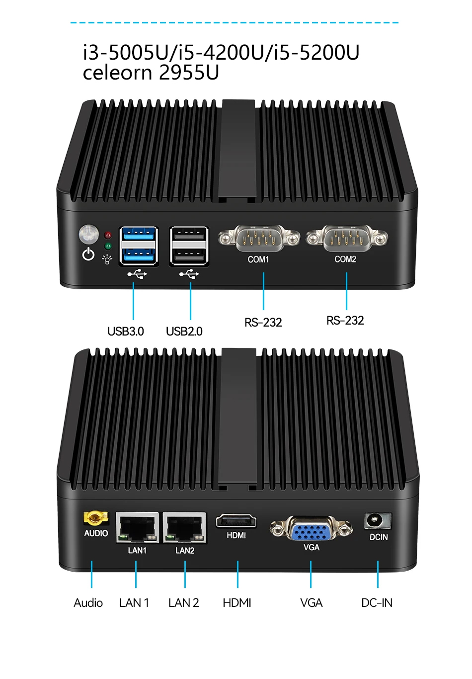 XCY Mini PC Intel Celeron J641 - Thin Client Mini Pc reseña y precio